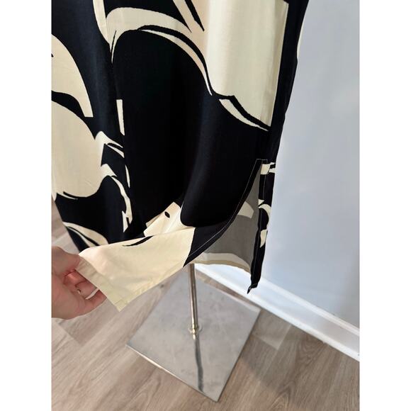 Corey Lynn Calter “Caballos” Horse Print Midi Dress Black & Cream – Size XS - Picture 8 of 10